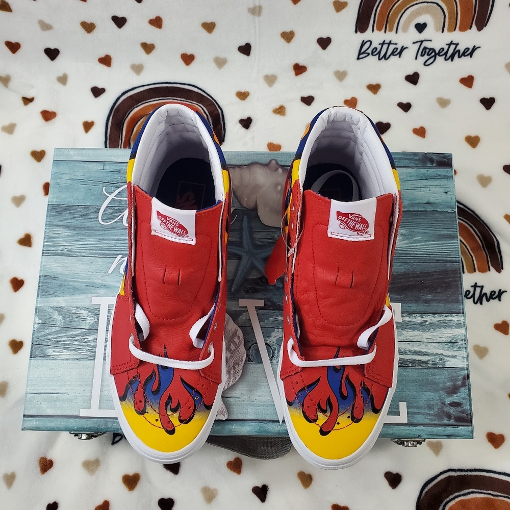 Vans Racer Red True Blue Sk8-HI - Picture 11 of 16